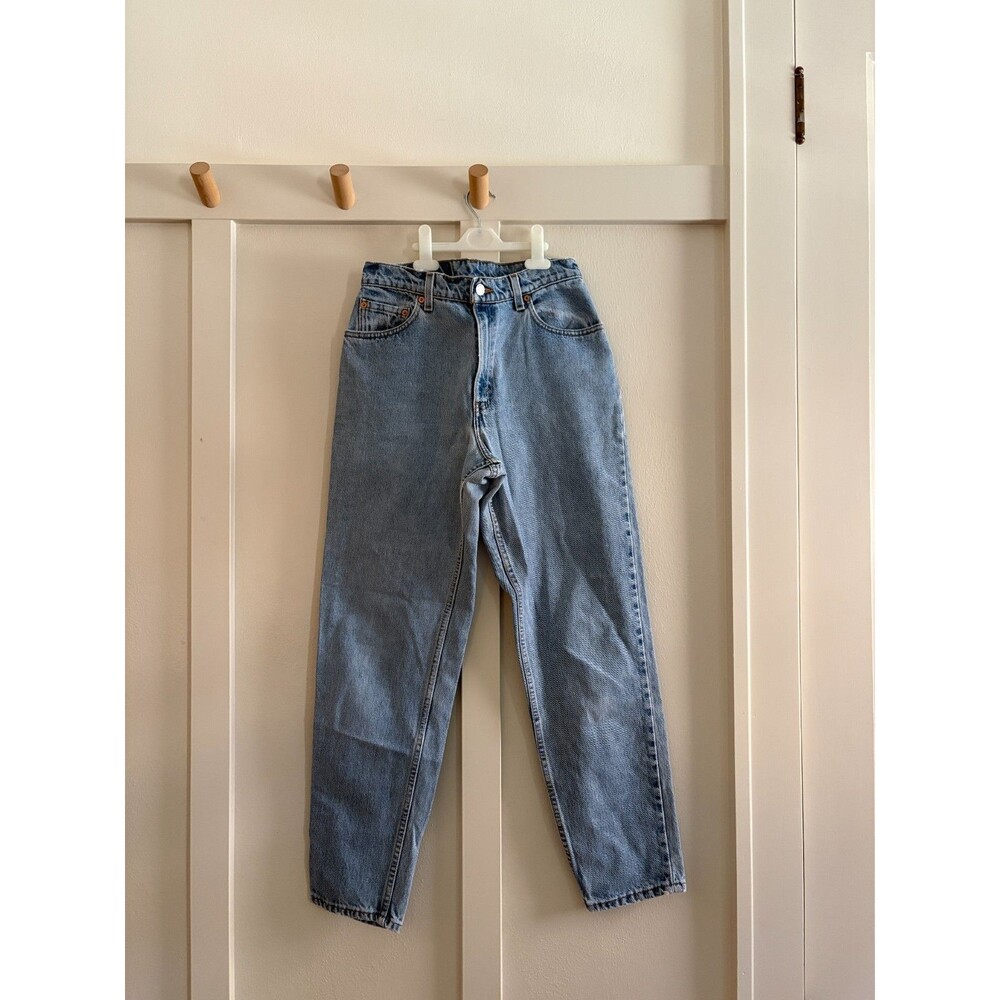 Rare vtg Levi's 550 Jeans Women's 10 USA Made Light Wash Tapered leg Relaxed 90s - Picture 2 of 16